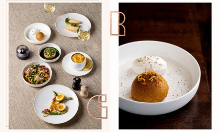 View of dishes from Madame Brasserie